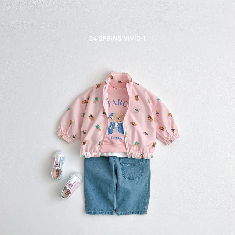 Vivid I - Korean Children Fashion - #discoveringself - Denim Dungarees Sweatshirt - 10