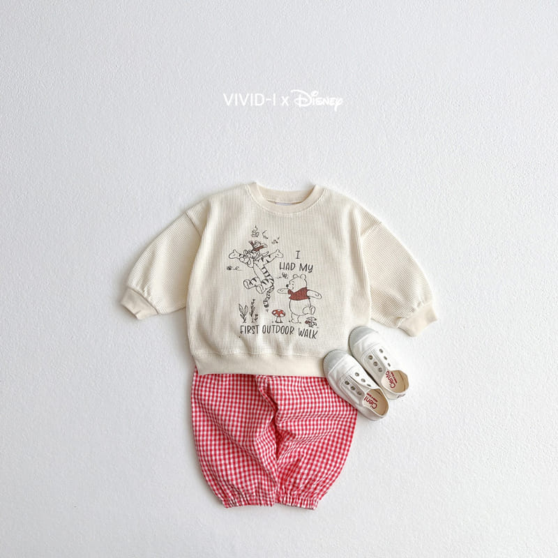 Vivid I - Korean Children Fashion - #fashionkids - P Waffle Sweatshirt - 7