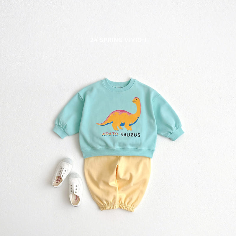 Vivid I - Korean Children Fashion - #fashionkids - Painting Dino Sweatshirt - 5