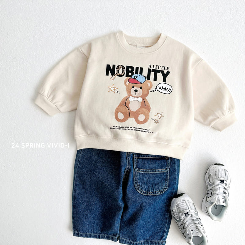 Vivid I - Korean Children Fashion - #fashionkids - Ball Cap Bear Sweatshirt - 10