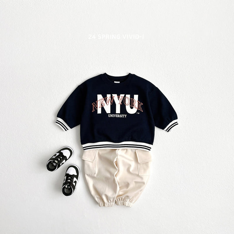 Vivid I - Korean Children Fashion - #kidsshorts - New York Banding Sweatshirt - 5