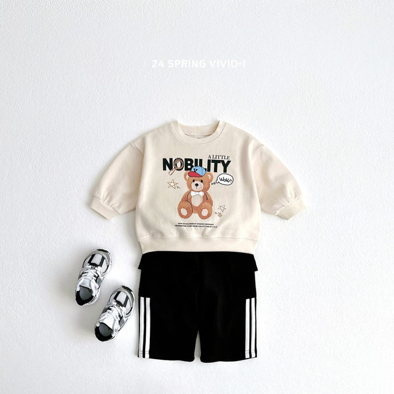 Vivid I - Korean Children Fashion - #kidsshorts - Ball Cap Bear Sweatshirt - 11