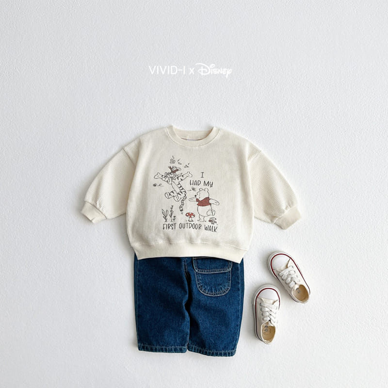 Vivid I - Korean Children Fashion - #kidzfashiontrend - P Waffle Sweatshirt - 10