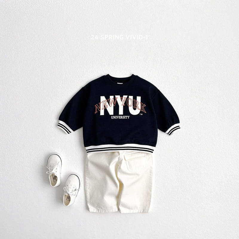 Vivid I - Korean Children Fashion - #kidzfashiontrend - New York Banding Sweatshirt - 7