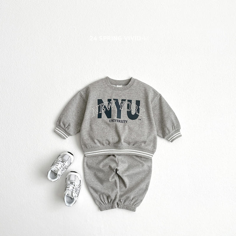 Vivid I - Korean Children Fashion - #littlefashionista - New York Banding Sweatshirt - 9