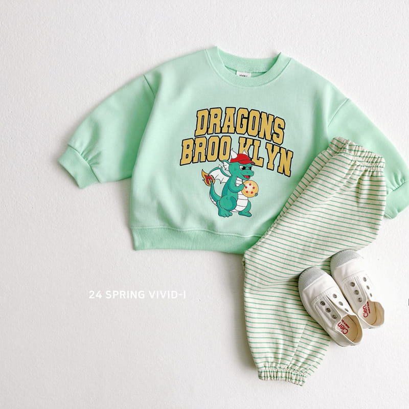 Vivid I - Korean Children Fashion - #littlefashionista - Dragon Sweatshirt - 8