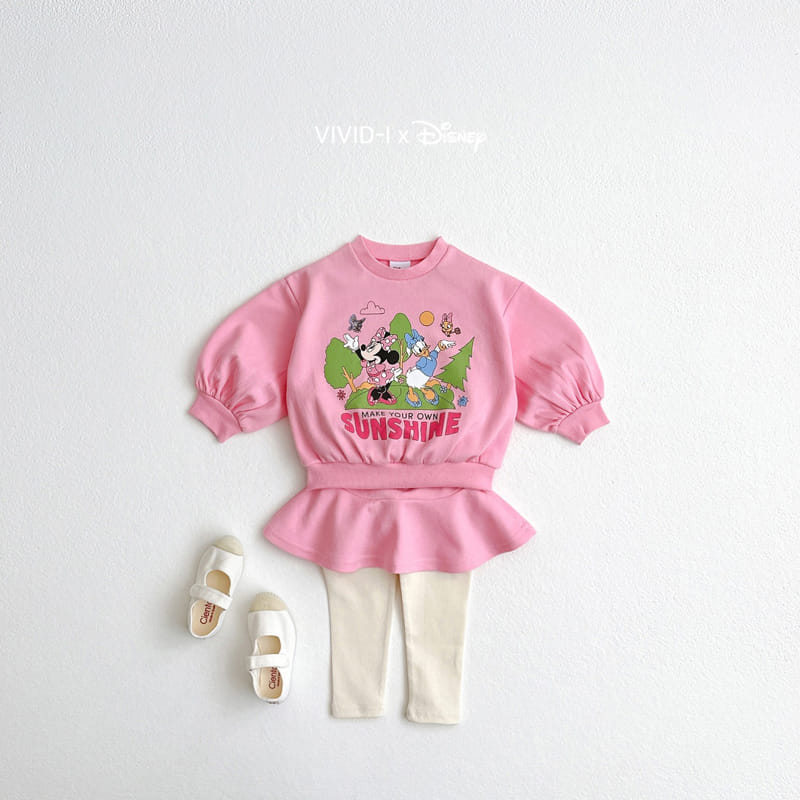 Vivid I - Korean Children Fashion - #littlefashionista - M Daisy Skirt Leggings Top Bottom Set - 4