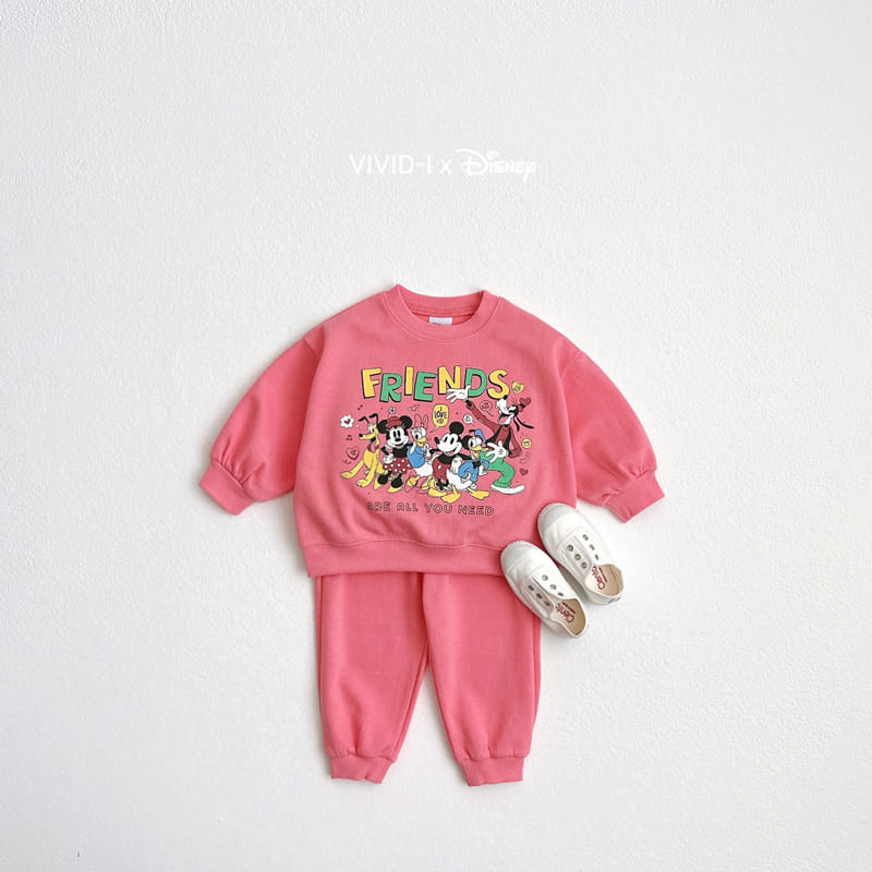 Vivid I - Korean Children Fashion - #magicofchildhood - D Friends Top Bottom Set - 3