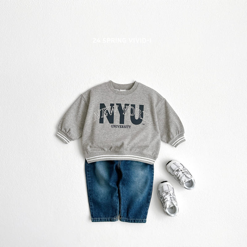 Vivid I - Korean Children Fashion - #magicofchildhood - New York Banding Sweatshirt - 10