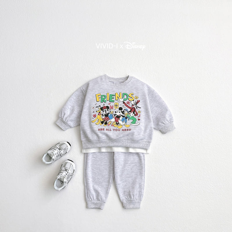 Vivid I - Korean Children Fashion - #magicofchildhood - D Friends Top Bottom Set - 4