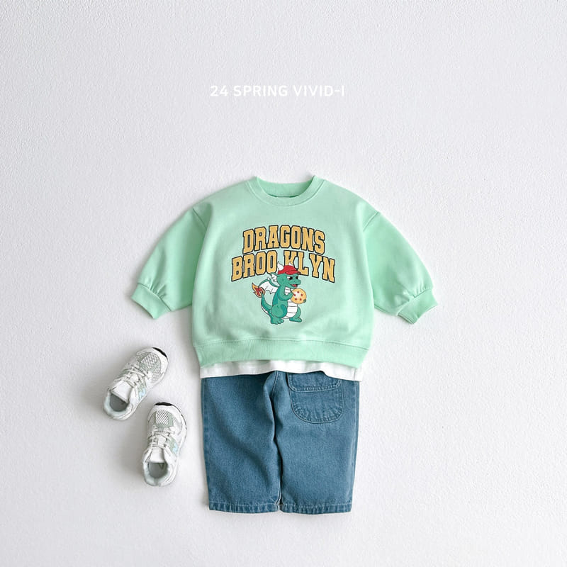 Vivid I - Korean Children Fashion - #minifashionista - Dragon Sweatshirt - 10