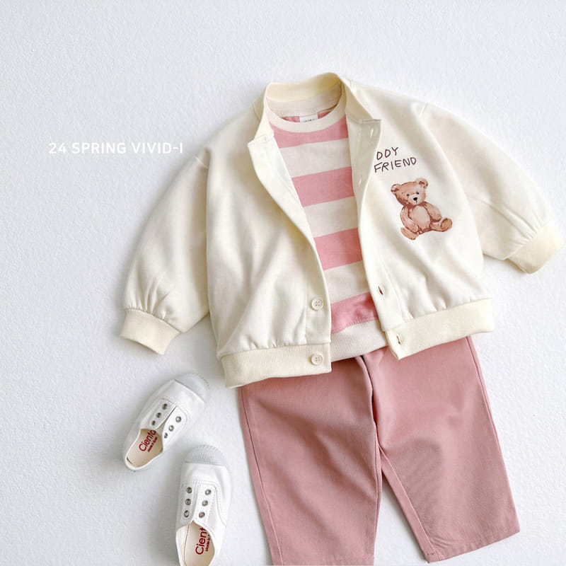 Vivid I - Korean Children Fashion - #prettylittlegirls - Teddy Friends Jumper - 9