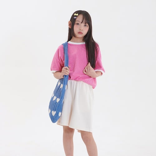 Whitesketchbook - Korean Children Fashion - #toddlerclothing - Pon Pon ST Short Sleeve Tee