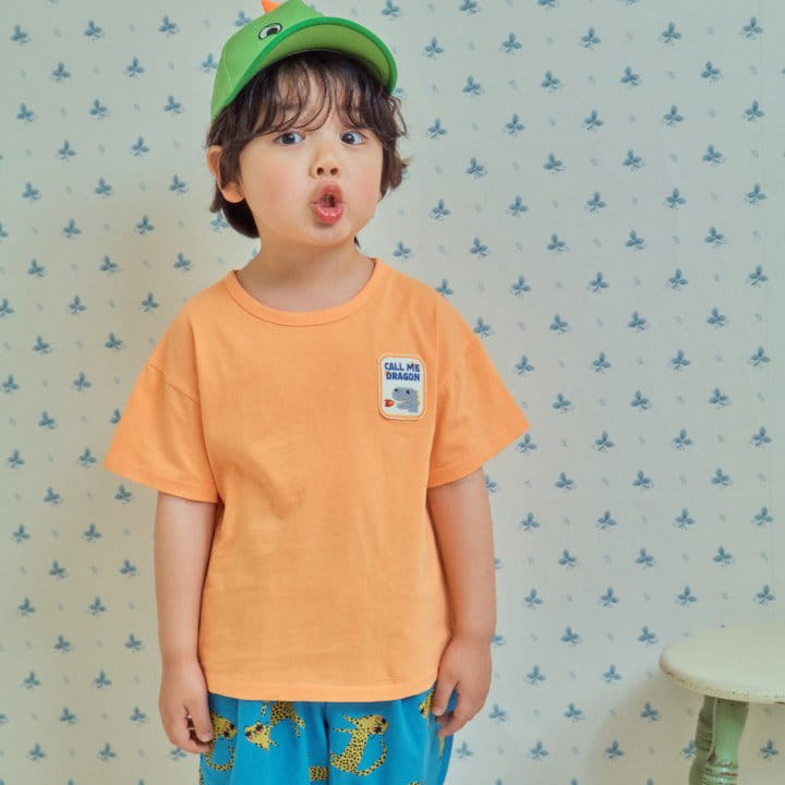 1St Blue - Korean Children Fashion - #todddlerfashion - Dragon Short Sleeve Tee  - 6