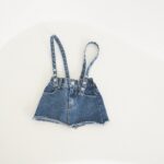 Denim Suspenders Skirt