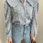 Collar Ribbon Blouse