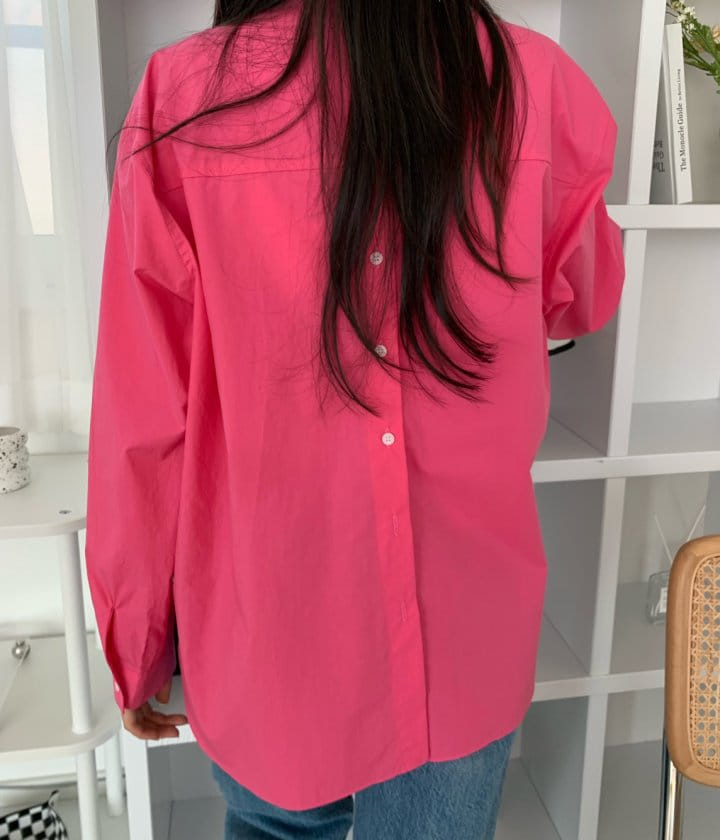 Allu - Korean Women Fashion - #momslook - Back Button Shirt - 3