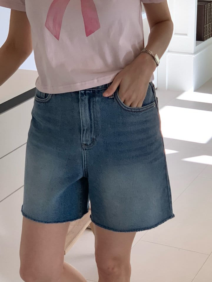 Arc - Korean Women Fashion - #momslook - All Brush Denim Shorts - 10