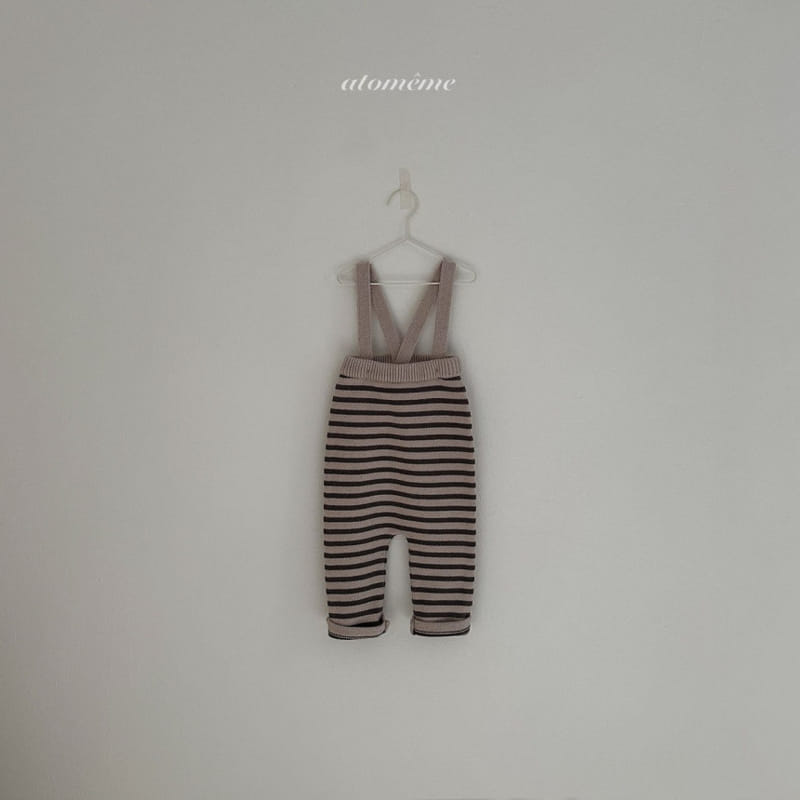 Atomeme - Korean Baby Fashion - #babyfashion - Kiki Knit Dungarees - 6