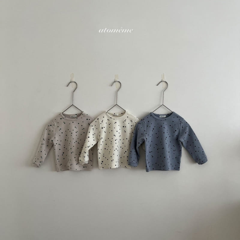 Atomeme - Korean Baby Fashion - #babyoninstagram - Dot Dot Round Tee