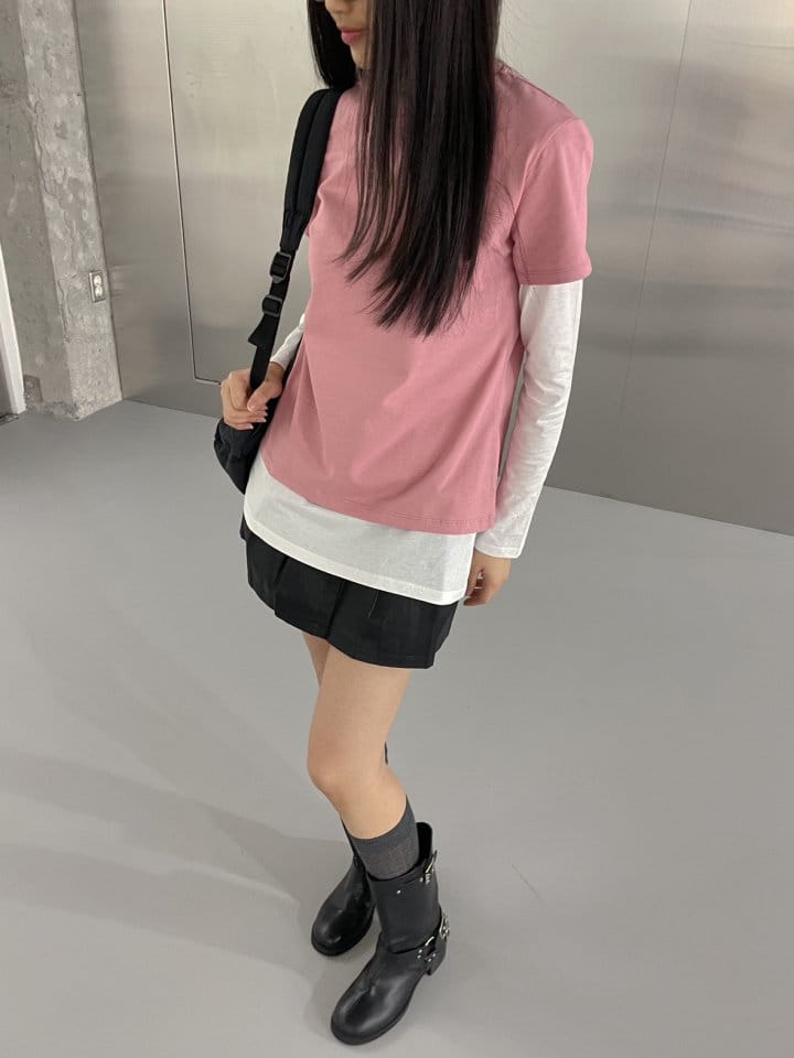 Attention-plz-Korean Women Fashion - #momslook - New Silket Long Tee - 11