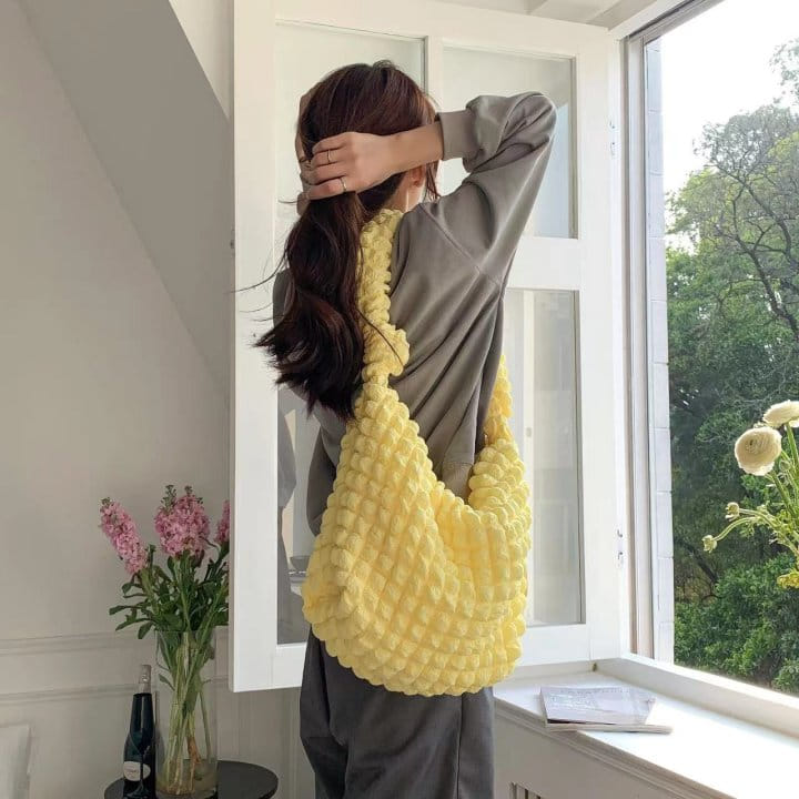 Attention-plz-Korean Women Fashion - #momslook - Pom Pom Tote Bag - 2