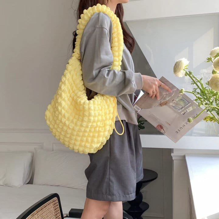 Attention-plz-Korean Women Fashion - #womensfashion - Pom Pom Tote Bag - 4