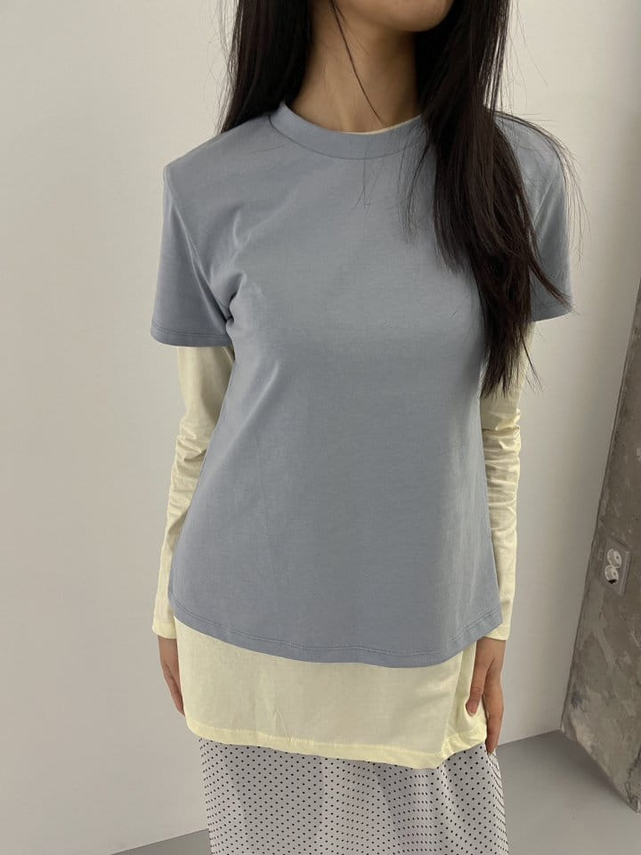 Attention-plz-Korean Women Fashion - #pursuepretty - New Silket Half Tee - 3