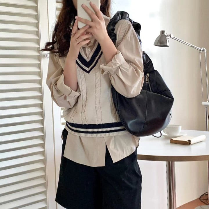 Attention-plz-Korean Women Fashion - #thelittlethings - Wrinkle L Shoulder Bag   - 5