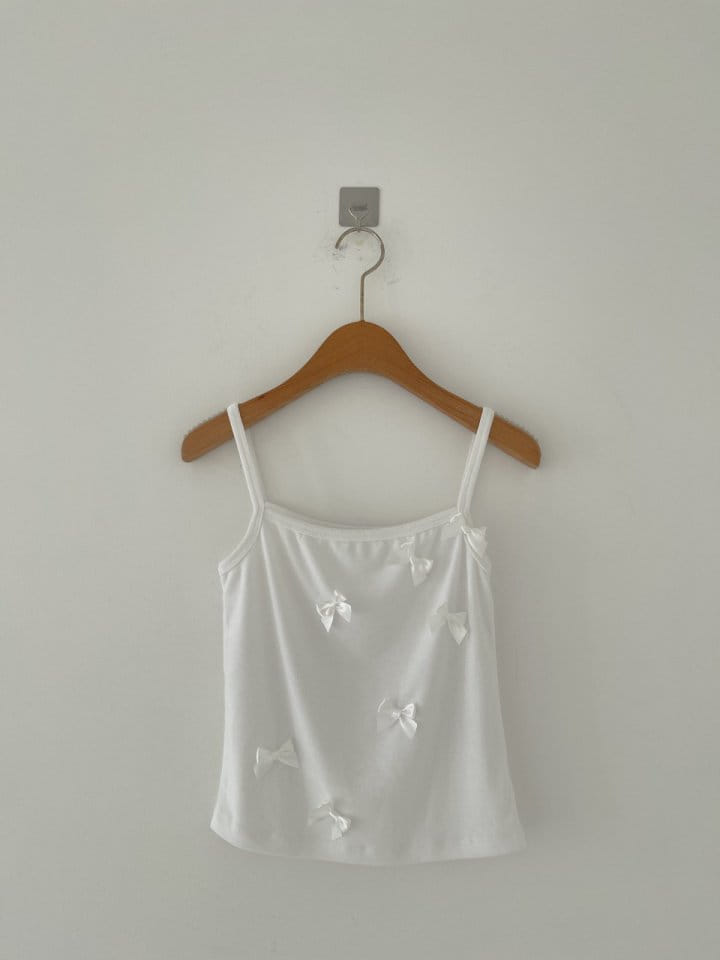 Attention-plz-Korean Women Fashion - #vintageinspired - Ribbon Sleeveless Tee - 11