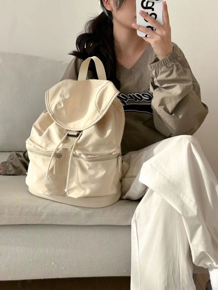 Attention-plz-Korean Women Fashion - #vintagekidsstyle - Buckle Pocket Back Pack - 3