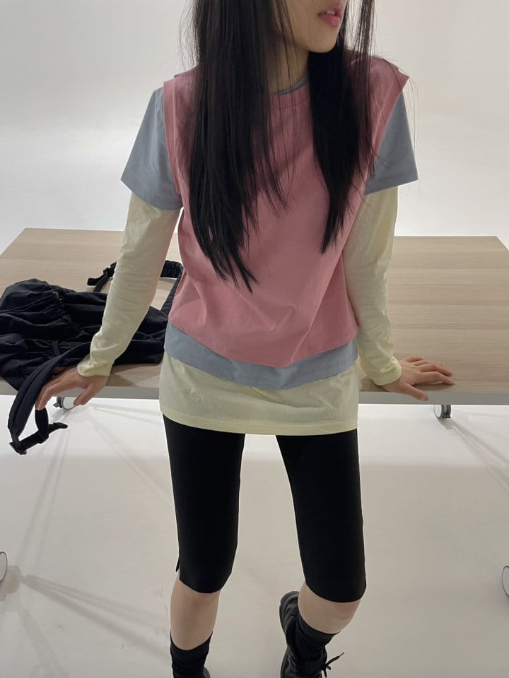 Attention-plz-Korean Women Fashion - #womensfashion - New Silket Long Tee - 6