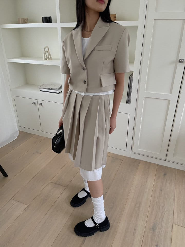 Attention-plz-Korean Women Fashion - #womensfashion - Chi Chi Wrinkle Skirt - 11