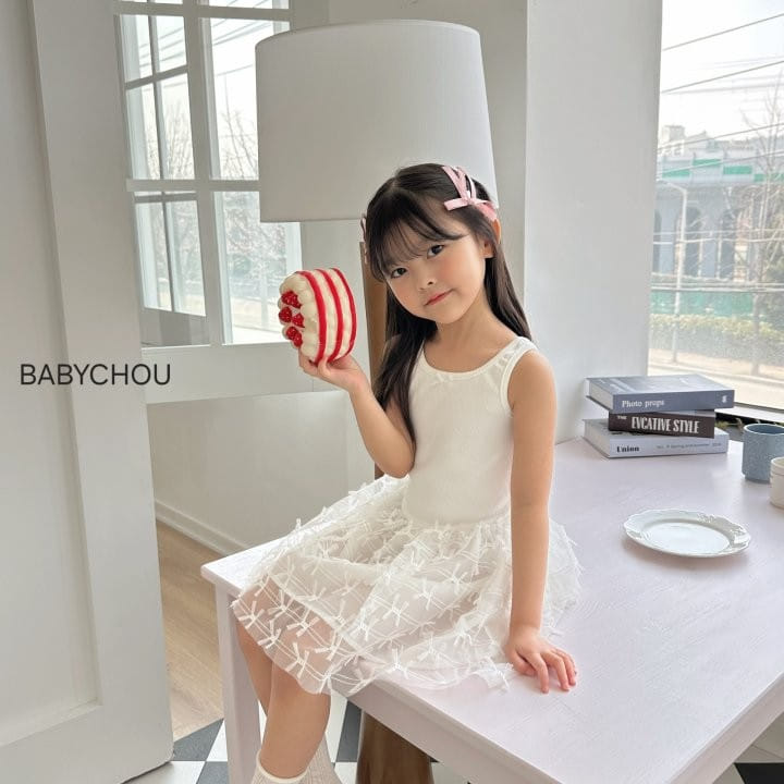 Babychou - Korean Children Fashion - #discoveringself - Swan Sha One-Piece - 3