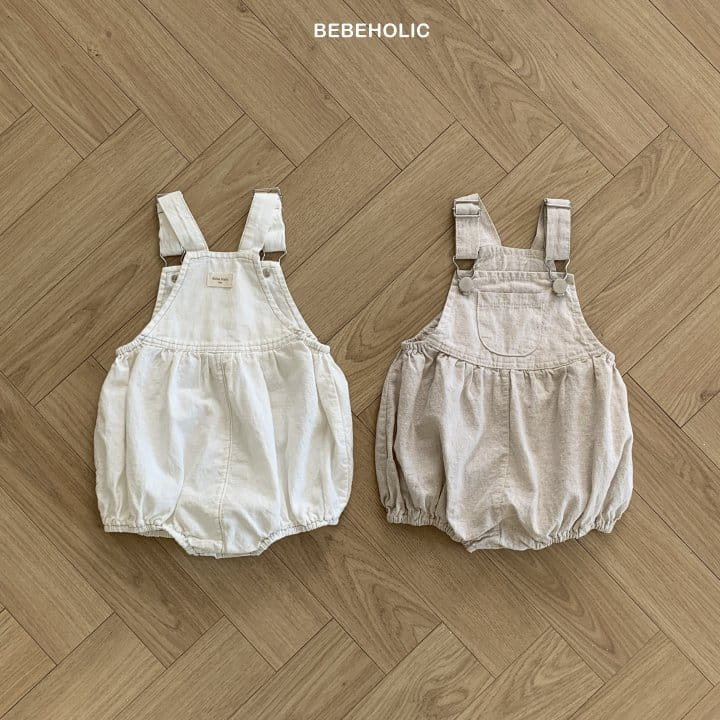 Bebe Holic - Korean Baby Fashion - #babyoutfit - Linen Buckle Dungarees - 11