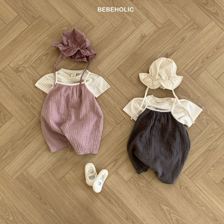 Bebe Holic - Korean Baby Fashion - #smilingbaby - Prue Dungarees Body Suit