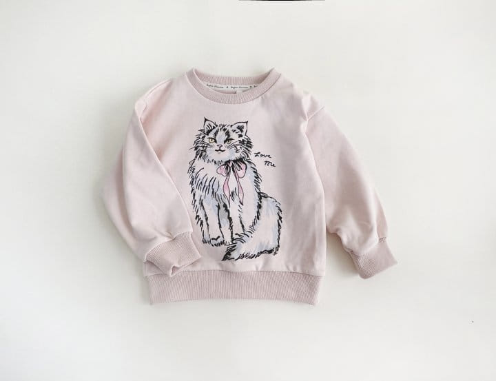 Bienvenu - Korean Children Fashion - #childofig - Cat Sweatshirt - 7