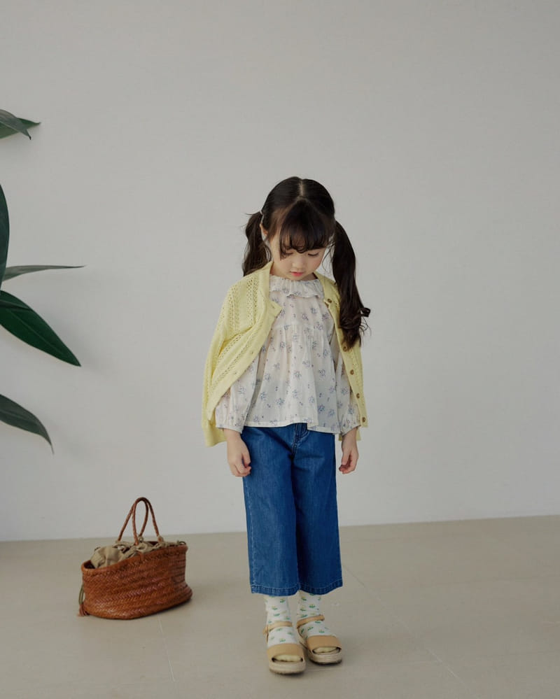 Bienvenu - Korean Children Fashion - #childrensboutique - Frill Empire Flower Blouse  - 4