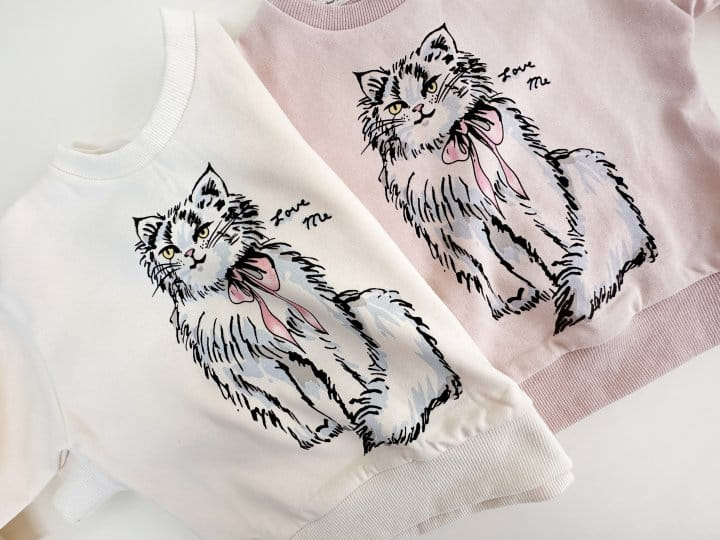 Bienvenu - Korean Children Fashion - #discoveringself - Cat Sweatshirt - 10