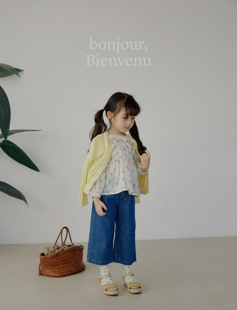 Bienvenu - Korean Children Fashion - #discoveringself - Frill Empire Flower Blouse  - 5