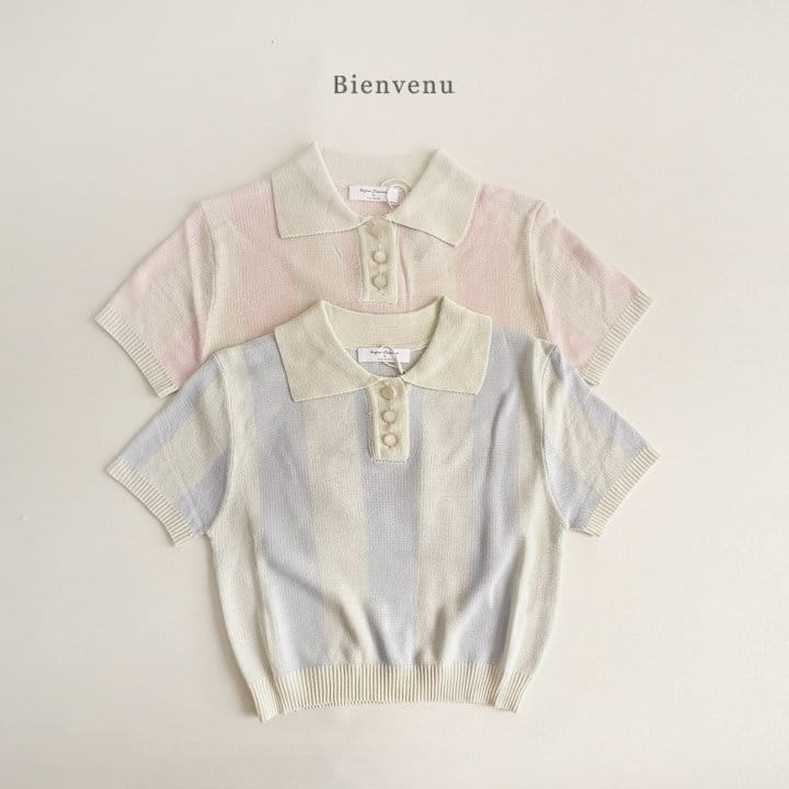 Bienvenu - Korean Children Fashion - #kidsshorts - Knit ST Tee