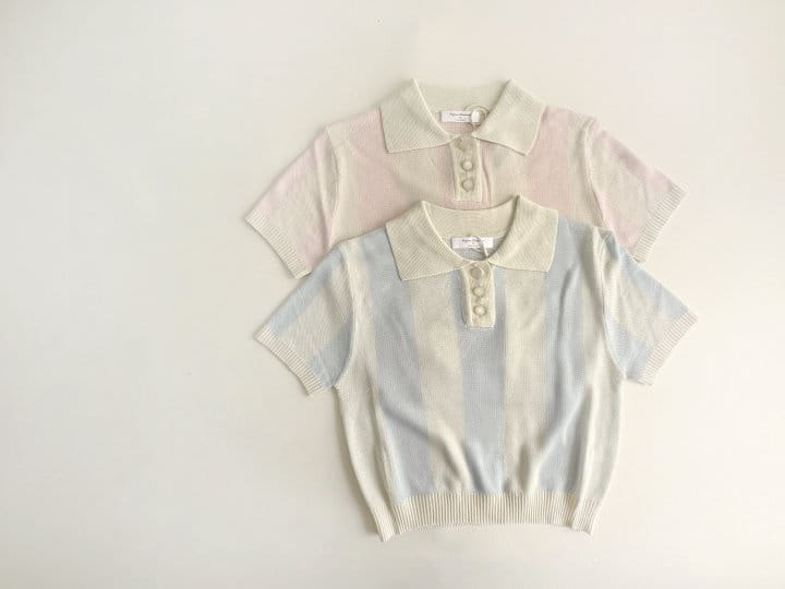 Bienvenu - Korean Children Fashion - #kidzfashiontrend - Knit ST Tee - 3