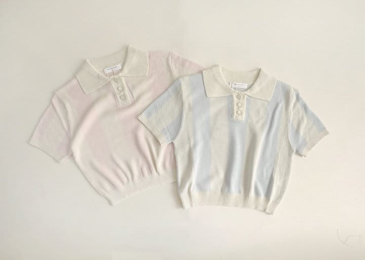 Bienvenu - Korean Children Fashion - #littlefashionista - Knit ST Tee - 5