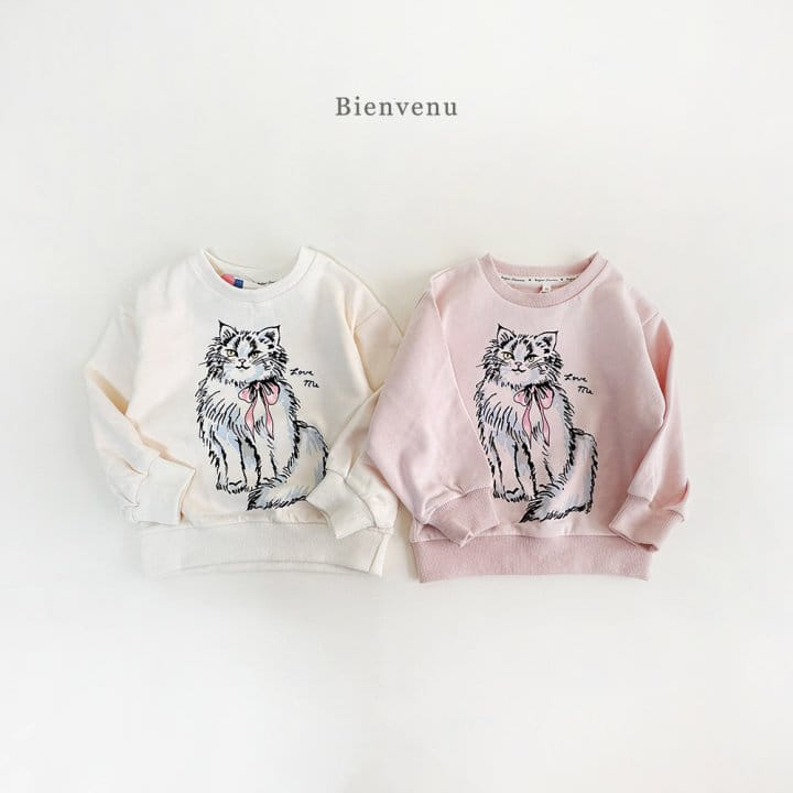 Bienvenu - Korean Children Fashion - #magicofchildhood - Cat Sweatshirt