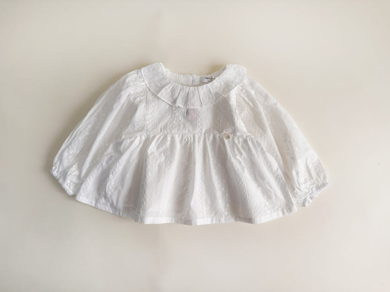 Bienvenu - Korean Children Fashion - #magicofchildhood - Empire Jacquard Blouse  - 11