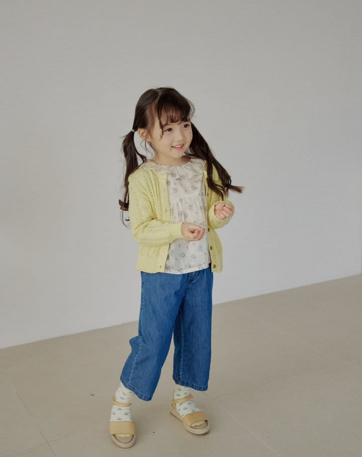 Bienvenu - Korean Children Fashion - #magicofchildhood - Loose Semi Denim Pants - 7