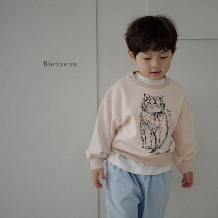 Bienvenu - Korean Children Fashion - #minifashionista - Cat Sweatshirt - 2