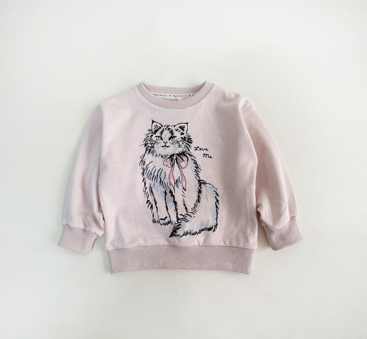 Bienvenu - Korean Children Fashion - #stylishchildhood - Cat Sweatshirt - 6