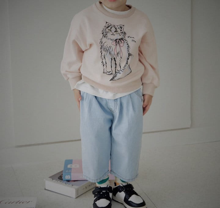 Bienvenu - Korean Children Fashion - #toddlerclothing - Cat Sweatshirt - 5