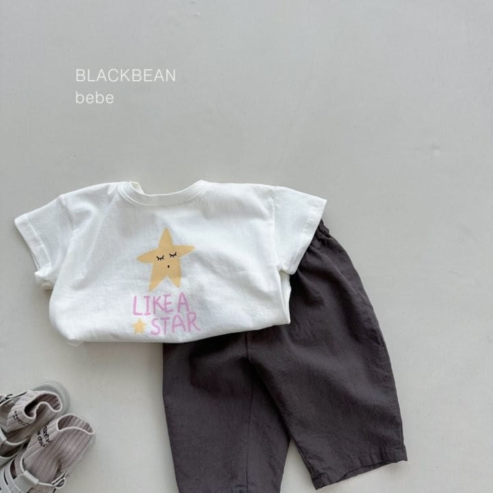 Black Bean - Korean Baby Fashion - #babyootd - Little Star Bebe Tee - 4